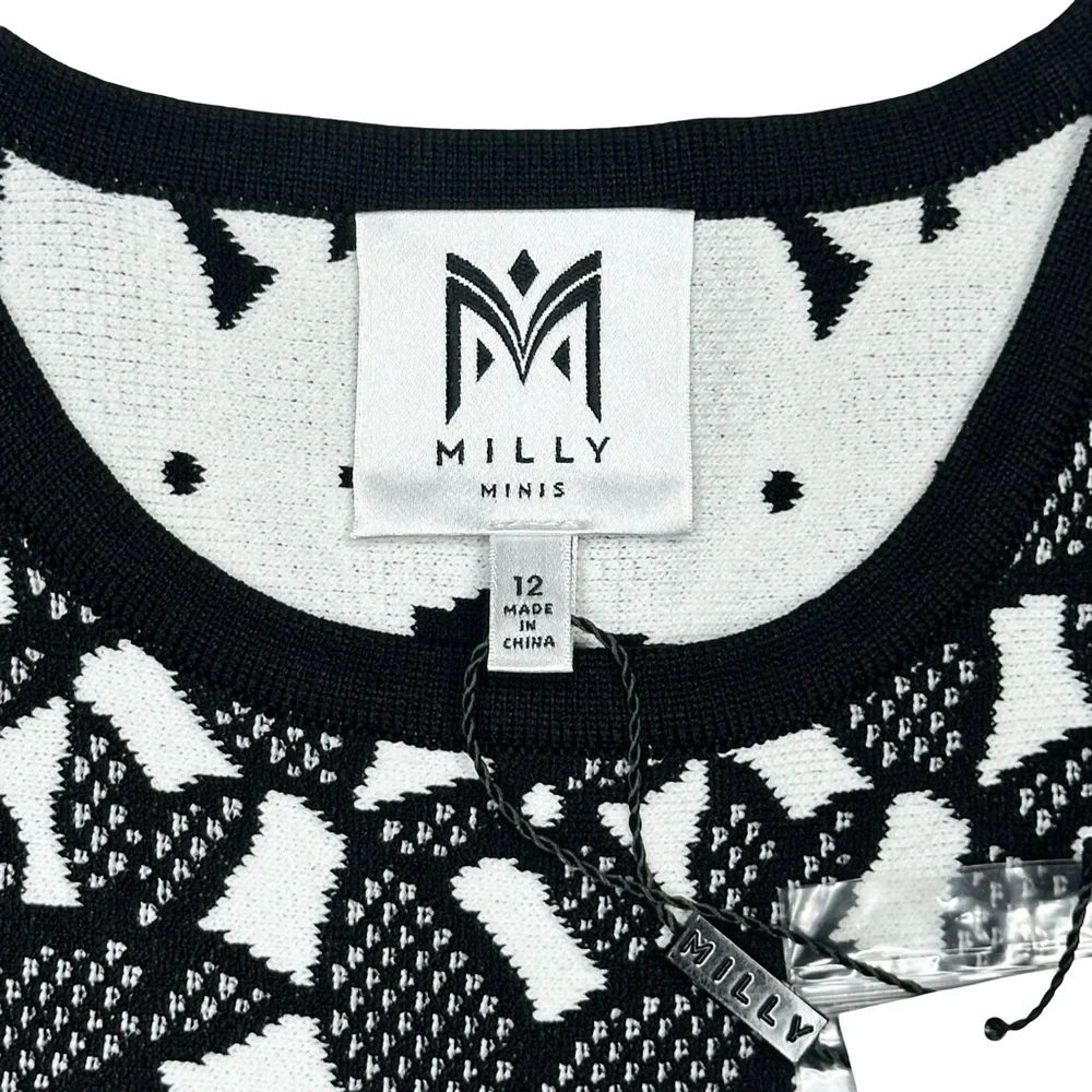 Milly Minis‎ Floral Mesh Jacquard Dress